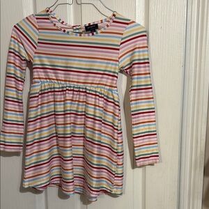 Colorful Striped Kids Dress